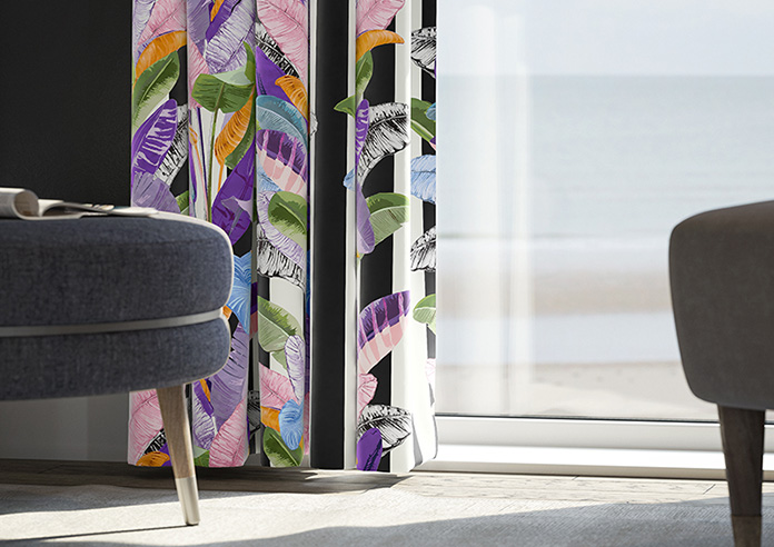 Palm Springs, Black Stripe - Made To Measure Curtains - Image 5